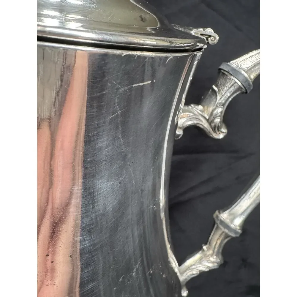 Vintage International Silver Company Silver Plated Footed Lidded Tea Pot
